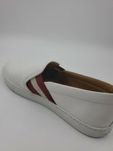 Load image into Gallery viewer, New Bally Women&#39;s Henrika White Calf Leather Slip On Sneakers Italy US 4.5 MSRP $450
