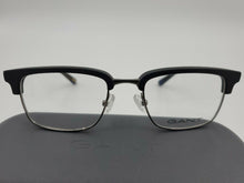 Load image into Gallery viewer, NEW GANT GA3127 COL. 002 SIZE 54/17 BLACK EYEGLASSES FRAME CLUBMASTER STYLE
