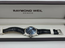 Load image into Gallery viewer, New Raymond Weil Women&#39;s 2837-SLS-00296 Maestro Blue Mother Pearl Diamond $3850
