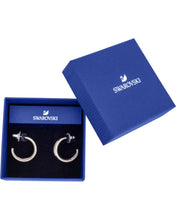 Load image into Gallery viewer, NEW SWAROVSKI CRYSTAL LAKESIDE PIERCED EARRINGS HOOP 5404623 MSRP $99 SALE!!!

