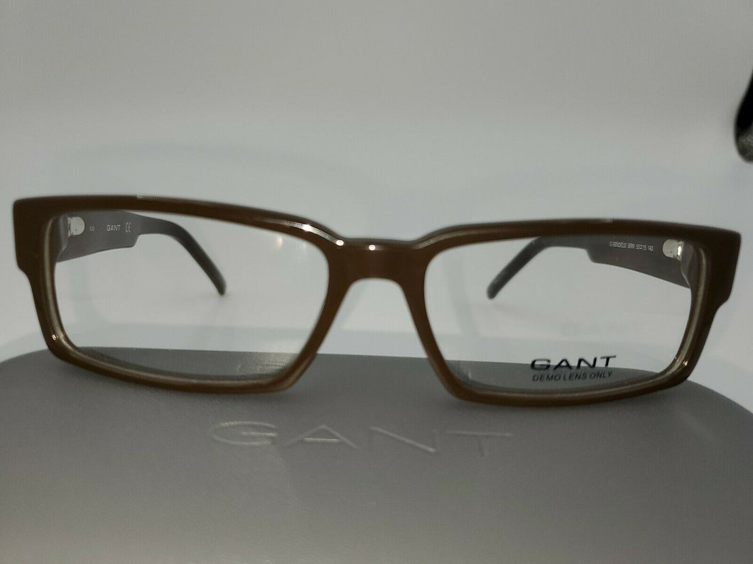 GANT G Bendels Brown  Eyeglasses Frame Rectangle 53-15-140 Case & Cloth