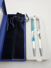 Load image into Gallery viewer, Limited Edition Disney Frozen Swarovski Ballpoint Pens Elsa and Olaf COLLECTIBLE
