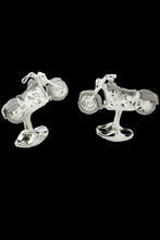 Load image into Gallery viewer, NEW Deakin &amp; Francis  STERLING SILVER Motorbike Cufflinks C1501X0001 MSRP $450
