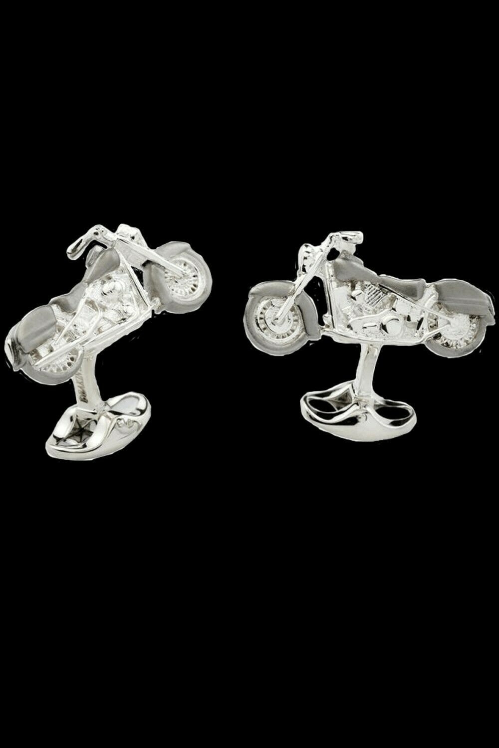 NEW Deakin & Francis  STERLING SILVER Motorbike Cufflinks C1501X0001 MSRP $450