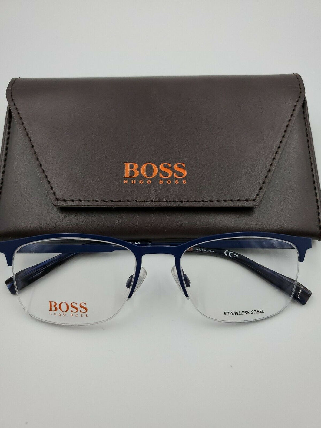 NEW HUGO BOSS ORANGE Eyeglasses BO 0308 RCT MATT BLUE 53-18-140 UNISEX FRAMES