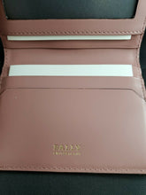 Load image into Gallery viewer, New Bally Lalder Women&#39;s 6219177 Merlot Leather Card ID Bifold Wallet MSRP $270
