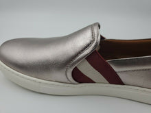 Load image into Gallery viewer, New Bally Women&#39;s Henrika Silver Lamb Leather Slip On Sneakers Italy US 4.5 MSRP $450
