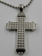 Load image into Gallery viewer, NEW Simmons Jewelry Co. Men&#39;s 3/4 CT. T.W. Diamond Cross Pendant Stainless Steel
