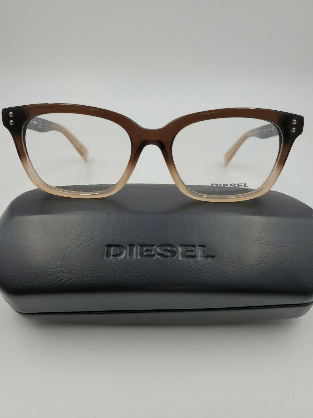 NEW DIESEL Eyeglasses DL5037 COL.050 Size 53 - 17 MM UNISEX RX FRAME BROWN FADE