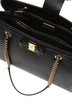 Load image into Gallery viewer, NEW SALVATORE FERRAGAMO Melike Women&#39;s 674286 Black Handbag MSRP $1590
