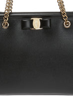 Load image into Gallery viewer, NEW SALVATORE FERRAGAMO Melike Women&#39;s 674286 Black Handbag MSRP $1590

