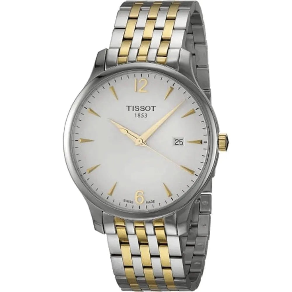NEW Tissot Tradition Men's Silver Dial Bracelet Watch T0636102203700 MSRP $450