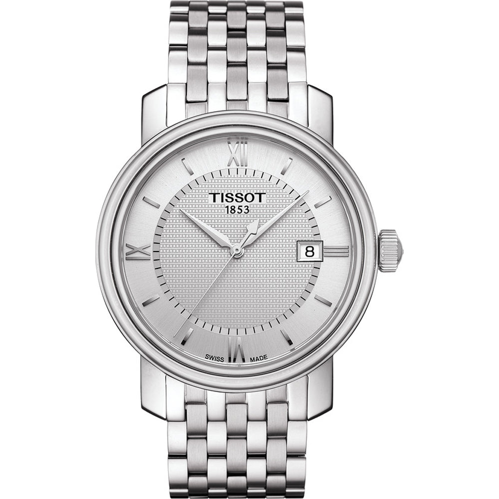 NEW Tissot Bridgeport Men's Silver Dial Bracelet Watch T0974101103800 MSRP $425