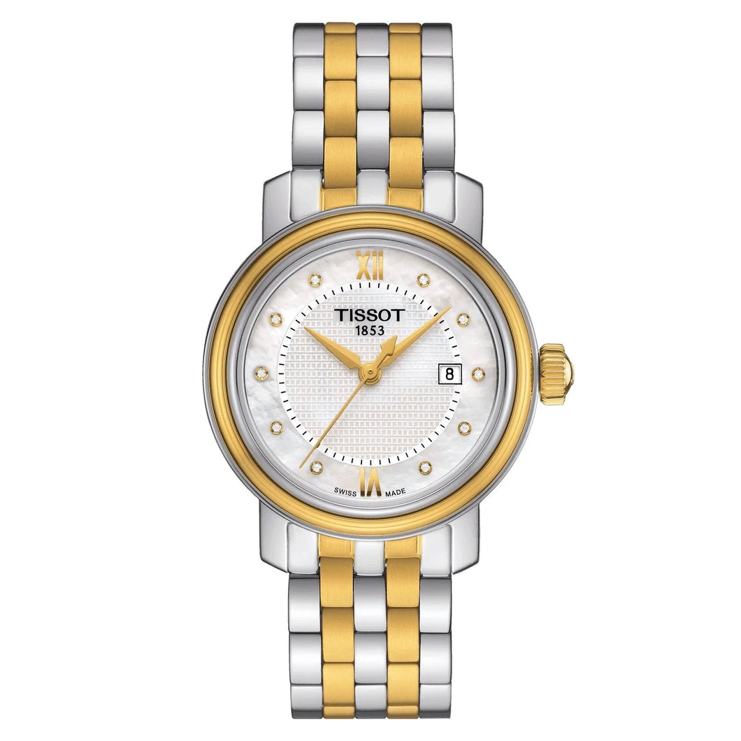NEW Tissot Bridgeport Women's White Dial Bracelet Watch T0970102211600 MSRP $550