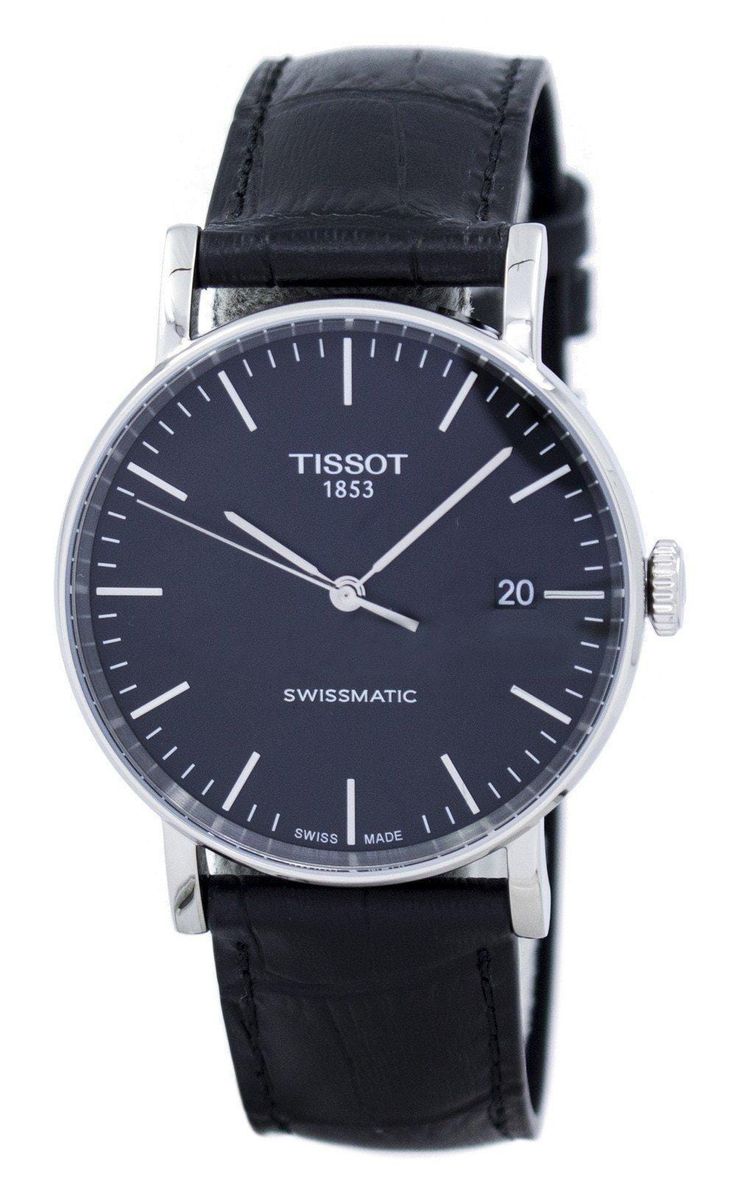 NEW Tissot Everytime Swissmatic Men's Black Dial Watch T1094071605100 MSRP $457