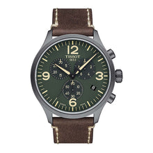 Load image into Gallery viewer, NEW Tissot Chrono XL Men&#39;s Green Dial Strap Watch T1166173609700 MSRP $375
