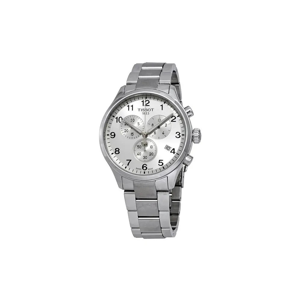 NEW Tissot Chrono XL Classic Men's Silver Dial Watch T1166171103700 MSRP $395