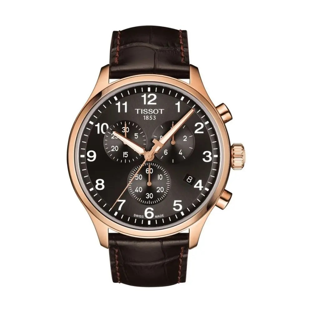 NEW Tissot Chrono Classic XL Men's Black Dial Watch T1166173605701 MSRP $425