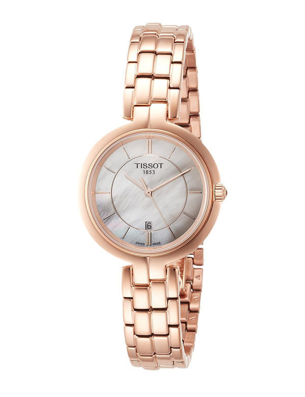 NEW Tissot Flamingo Women's White Dial Bracelet Watch T0942103311101 MSRP $450