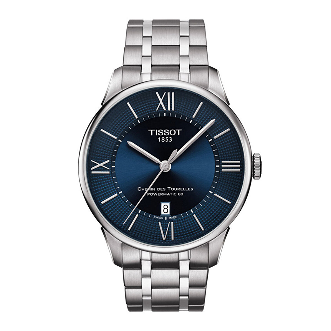 NEW Tissot Chemin Des Tourelles Women's Blue Dial Watch T0992071104800 MSRP $850
