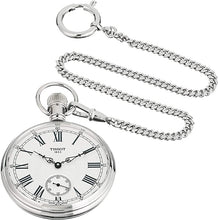 Load image into Gallery viewer, NEW Tissot Lepine Mechanical Men&#39;s Silver Dial Pocket Watch T8614059903300
