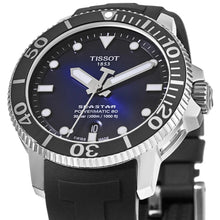 Load image into Gallery viewer, NEW Tissot Seastar 1000 Powermatic Mens Blue Dial Watch T1204071704100 MSRP $695
