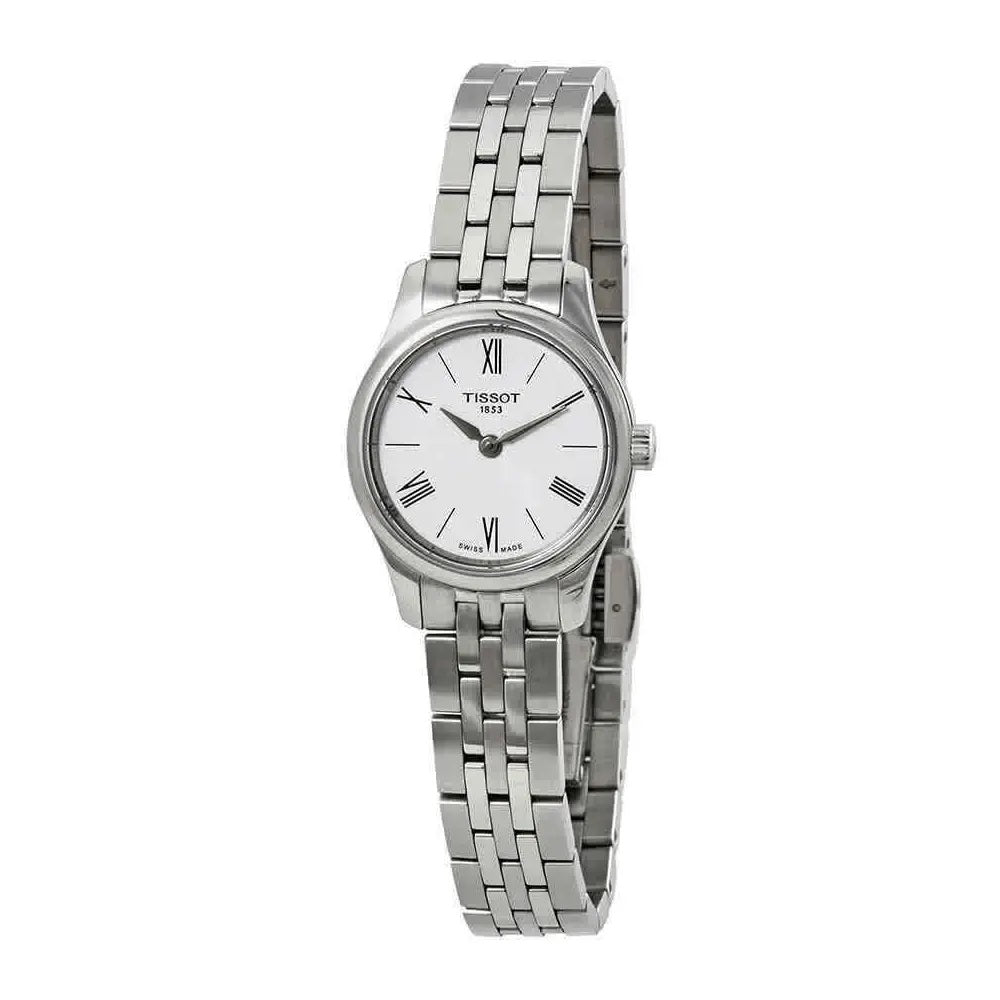 NEW Tissot Tradition 5.5 Women's White Dial Watch T0630091101800 MSRP $425