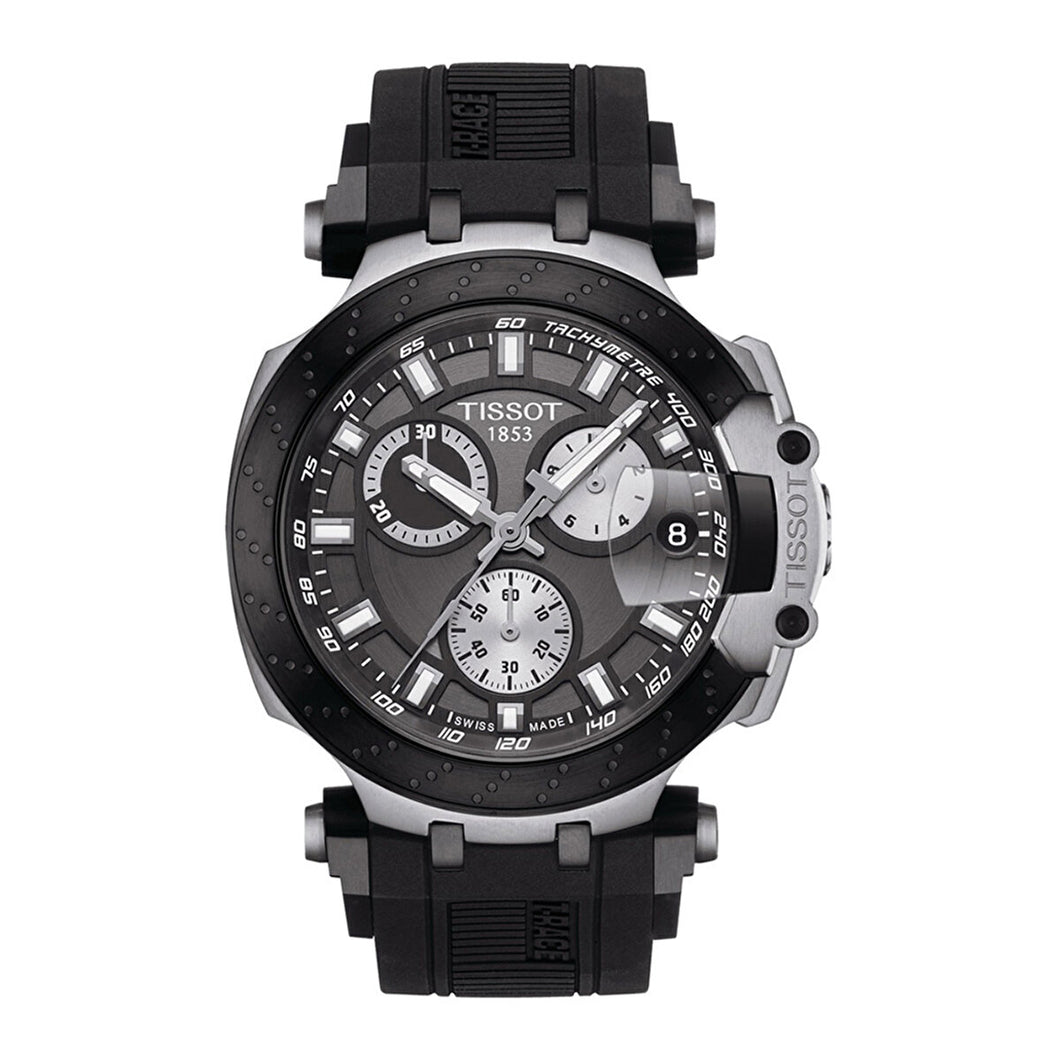 NEW Tissot T-Race Chronograph Men's Black Dial Watch T1154172706100 MSRP $550