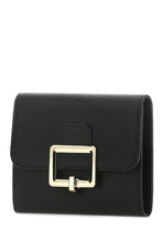 Load image into Gallery viewer, NEW Bally Japril Women&#39;s 6230645 Black Leather French Wallet MSRP $510
