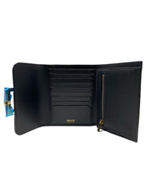 Load image into Gallery viewer, NEW Bally Japril Women&#39;s 6230645 Black Leather French Wallet MSRP $510
