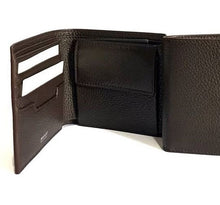 Load image into Gallery viewer, NEW Bally Myie Men&#39;s 6230911 Coffee Grained Leather Wallet MSRP $175
