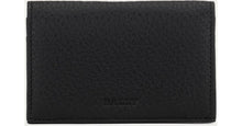 Load image into Gallery viewer, NEW Bally Meryt Men&#39;s 6230901 Black Leather Card Holder Wallet MSRP $125
