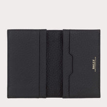Load image into Gallery viewer, NEW Bally Meryt Men&#39;s 6230901 Black Leather Card Holder Wallet MSRP $125
