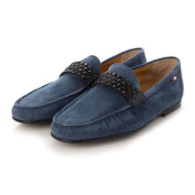 Load image into Gallery viewer, NEW Bally Crusader Men&#39;s 6231442 Blue Suede Loafers US 6 MSRP $585
