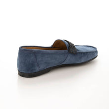 Load image into Gallery viewer, NEW Bally Crusader Men&#39;s 6231442 Blue Suede Loafers US 6 MSRP $585
