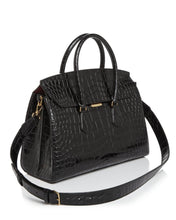 Load image into Gallery viewer, NEW Bally Saphyr Women&#39;s 6232676 Black Croc Leather Bag MSRP $1870
