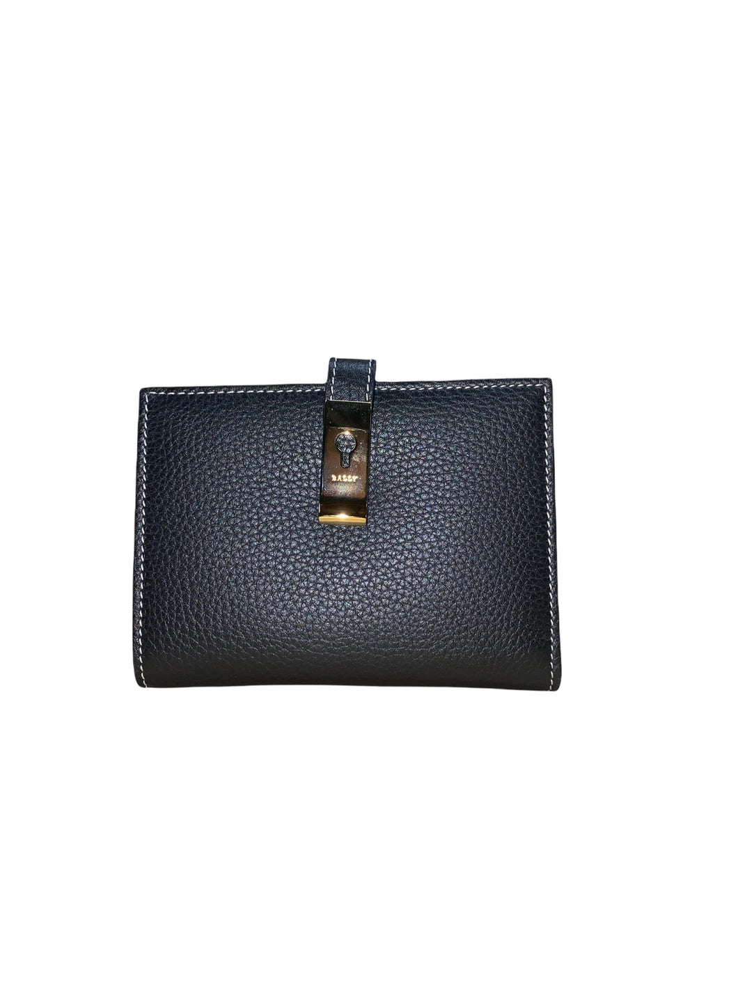 NEW Bally April Women's 6232919 Black Leather French Wallet MSRP $475