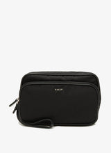 Load image into Gallery viewer, NEW Bally Centon Men&#39;s 6231785 Black Nylon Clutch Bag MSRP $425
