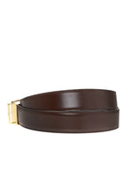Load image into Gallery viewer, NEW Bally Arkin Men&#39;s 6232250 Chocolate/Black Leather 110cm Belt MSRP $335
