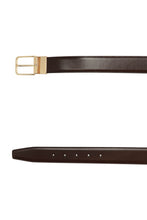 Load image into Gallery viewer, NEW Bally Arkin Men&#39;s 6232250 Chocolate/Black Leather 110cm Belt MSRP $335
