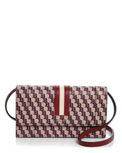 Load image into Gallery viewer, NEW Bally Stafford Women&#39;s 6232890 Red Leather Chain Wallet MSRP $670
