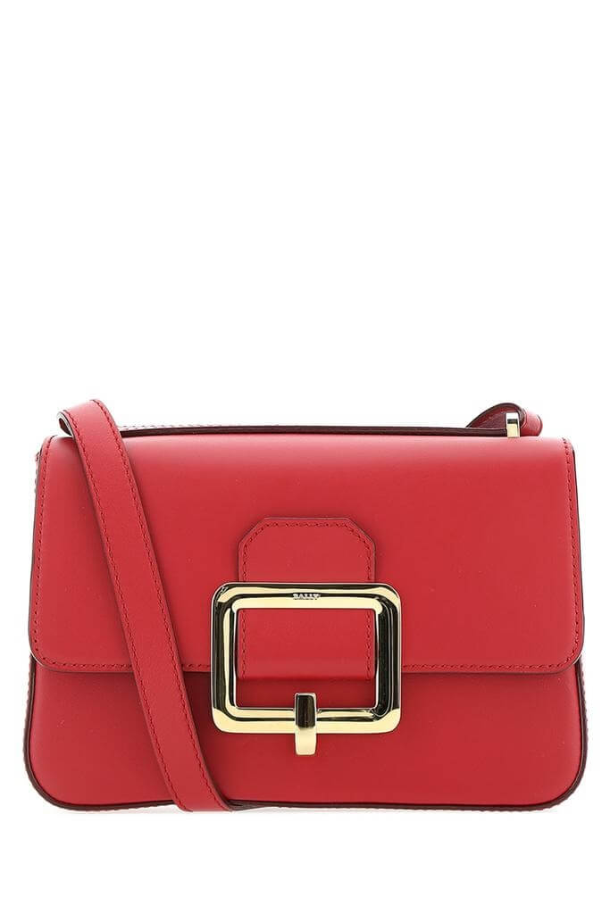 NEW Bally Janelle Women's 6232594 Red Leather Shoulder Bag MSRP $1440