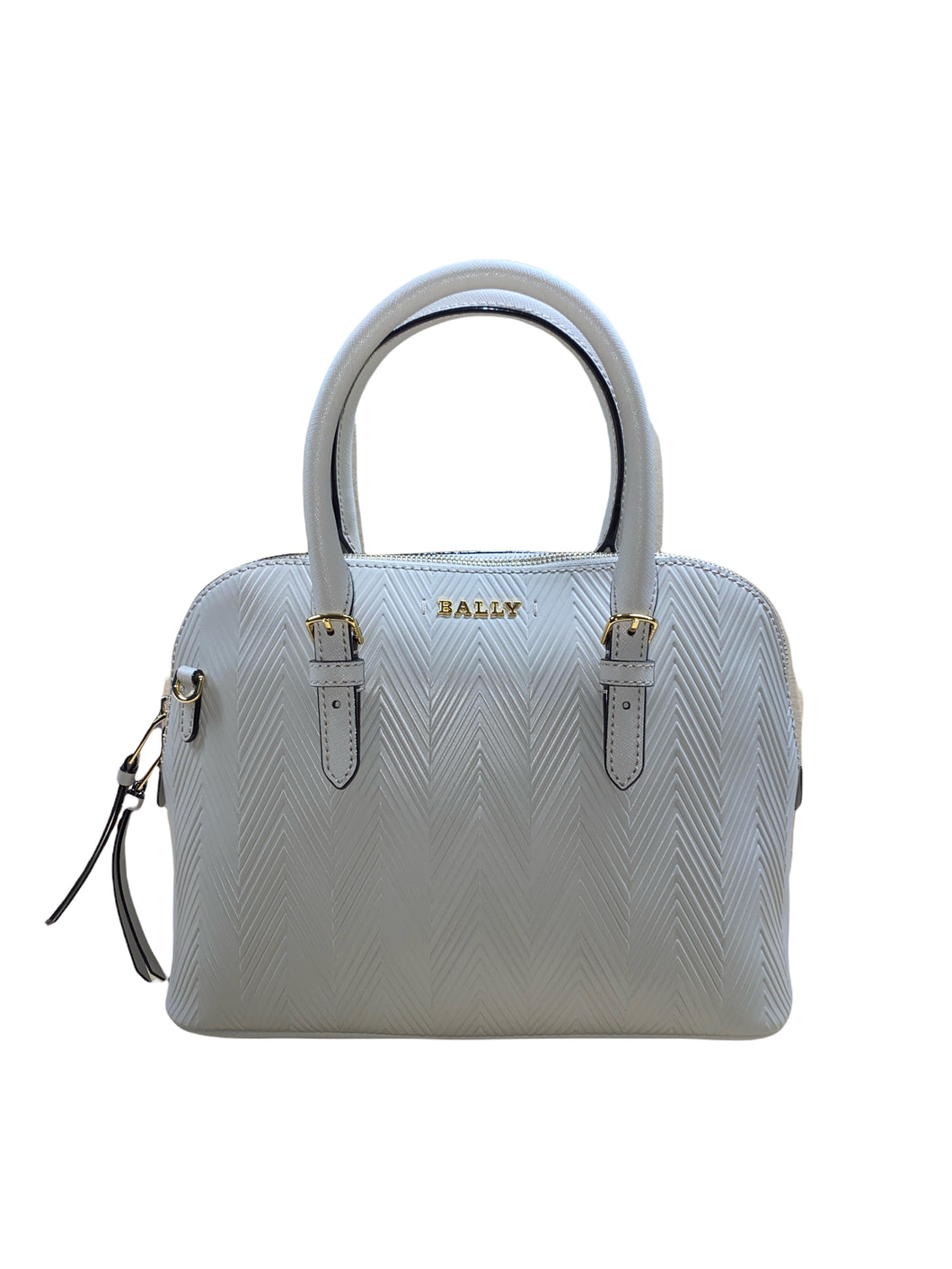 NEW Bally Sadye Women's 6232668 Beige Leather Shoulder Bag MSRP $780