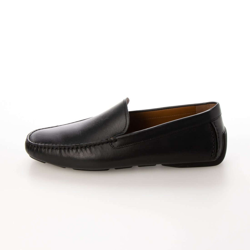 NEW Bally Walton Men's 6189484 Black Leather Driver Shoes US 12 MSRP $305