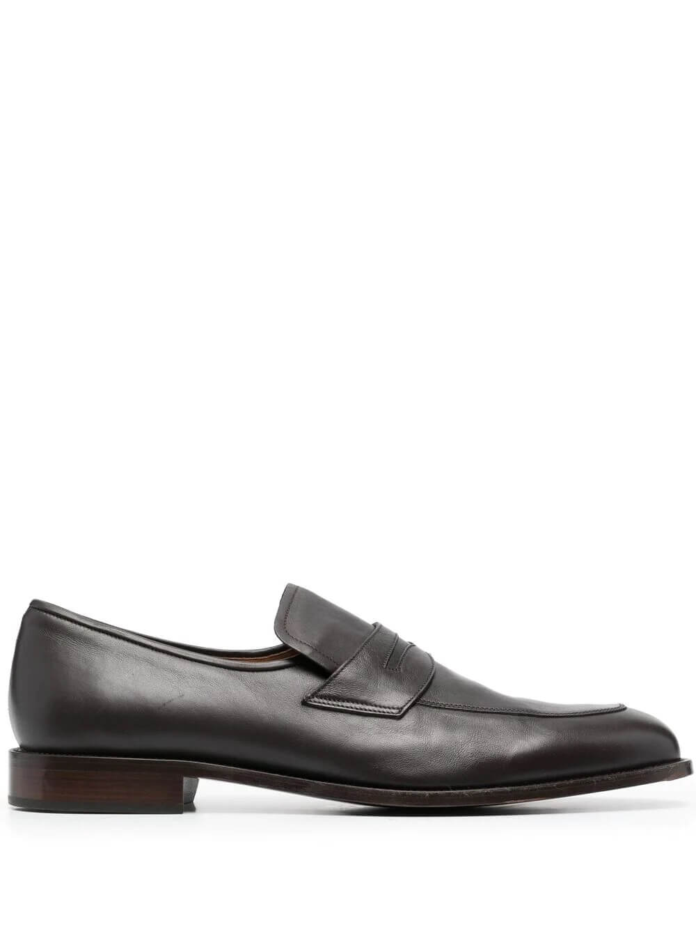NEW Bally Salasan Men's 6211240 Chocolate Leather Loafers US 11.5 MSRP $550