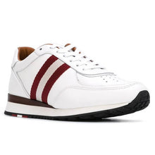 Load image into Gallery viewer, NEW Bally Aston Men&#39;s 6205287 White Leather Sneakers US 8 MSRP $600
