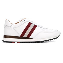 Load image into Gallery viewer, NEW Bally Aston Men&#39;s 6205287 White Leather Sneakers US 8 MSRP $600
