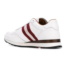 Load image into Gallery viewer, NEW Bally Aston Men&#39;s 6205287 White Leather Sneakers US 8 MSRP $600
