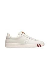 Load image into Gallery viewer, Bally Wivian 6205880 Women&#39;s  Whte Leather Sneakers US 10.5 MSRP$455
