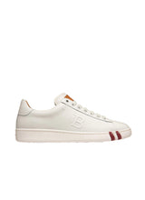 Load image into Gallery viewer, NEW Bally Wivian Women&#39;s 6205880 Whte Leather Sneakers US 10.5 MSRP$455
